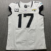 London Games - Jaguars Evan Engram Game Used Jersey (10/13/24) Size 42 with Captains and London Games Patch