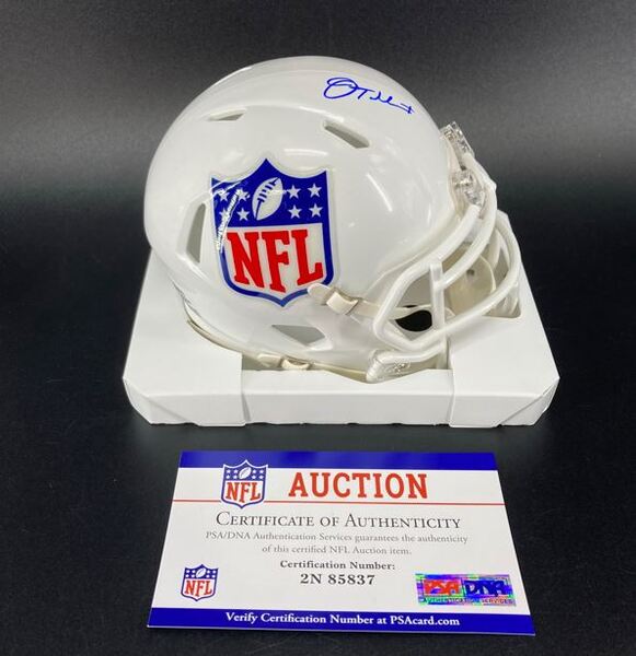 NFL - Cowboys Jaylen Tolbert Signed NFL Shield Mini Helmet