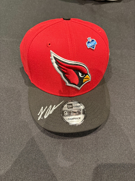 Jeremiyah Love Autographed Cardinals Draft Hat - 1st official signed tea...