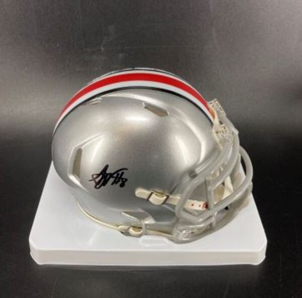 NFL - Ohio State Arvell Reese Signed Mini Helmet