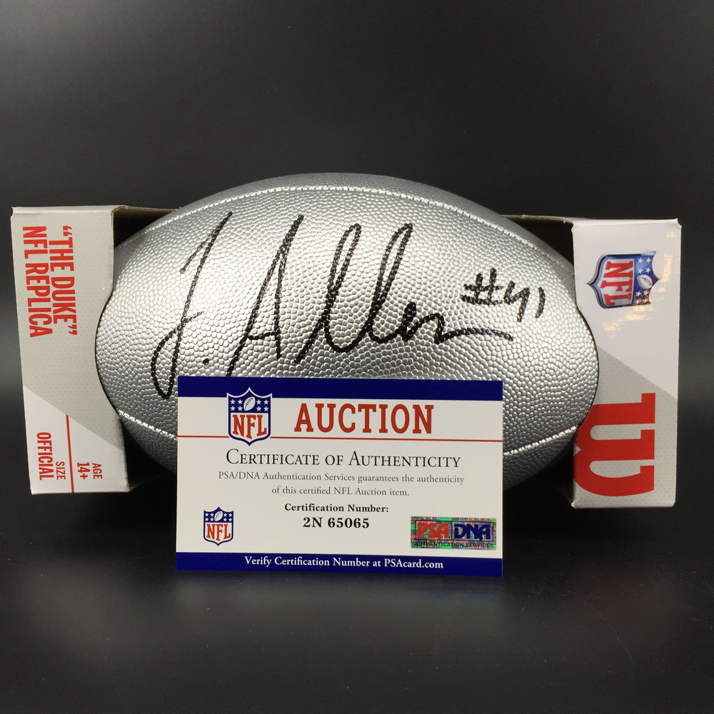 NFL Auction NFL Jaguars Josh Allen Signed Silver 100 Seasons