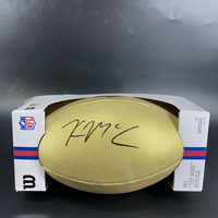 NFL - Eagles Kyle McCord Signed Gold Composite Football
