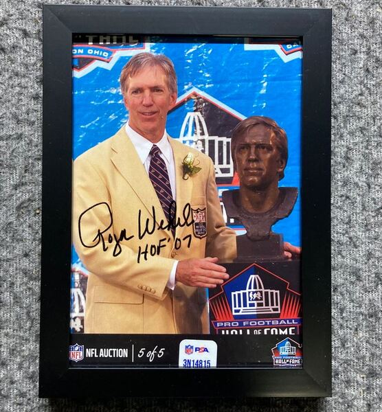 HOF - Cardinals Roger Wehrli NFL Auction Exclusive Signed 5x7 Photo Indi...