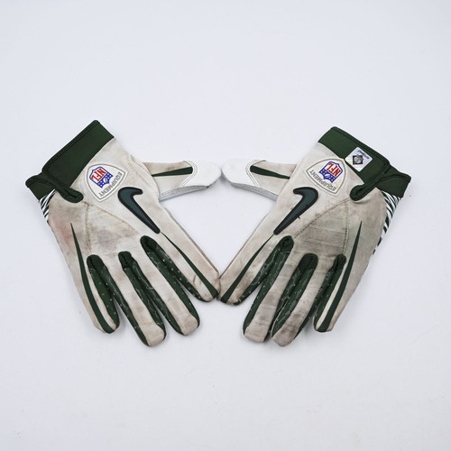 Image of Tomlinson, LaDainian<br>Nike Gloves - Worn 12/26/2010 vs. Chicago Bears - PHOTO-MATCHED - Autographed<br>New York Jets<br>2010<br>#