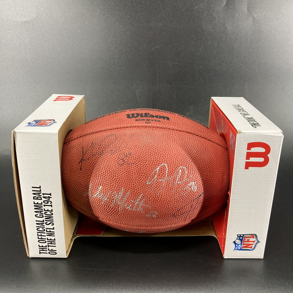 Crucial Catch - Multi Signed Crucial Catch Football Signed by Kyle Rudol...