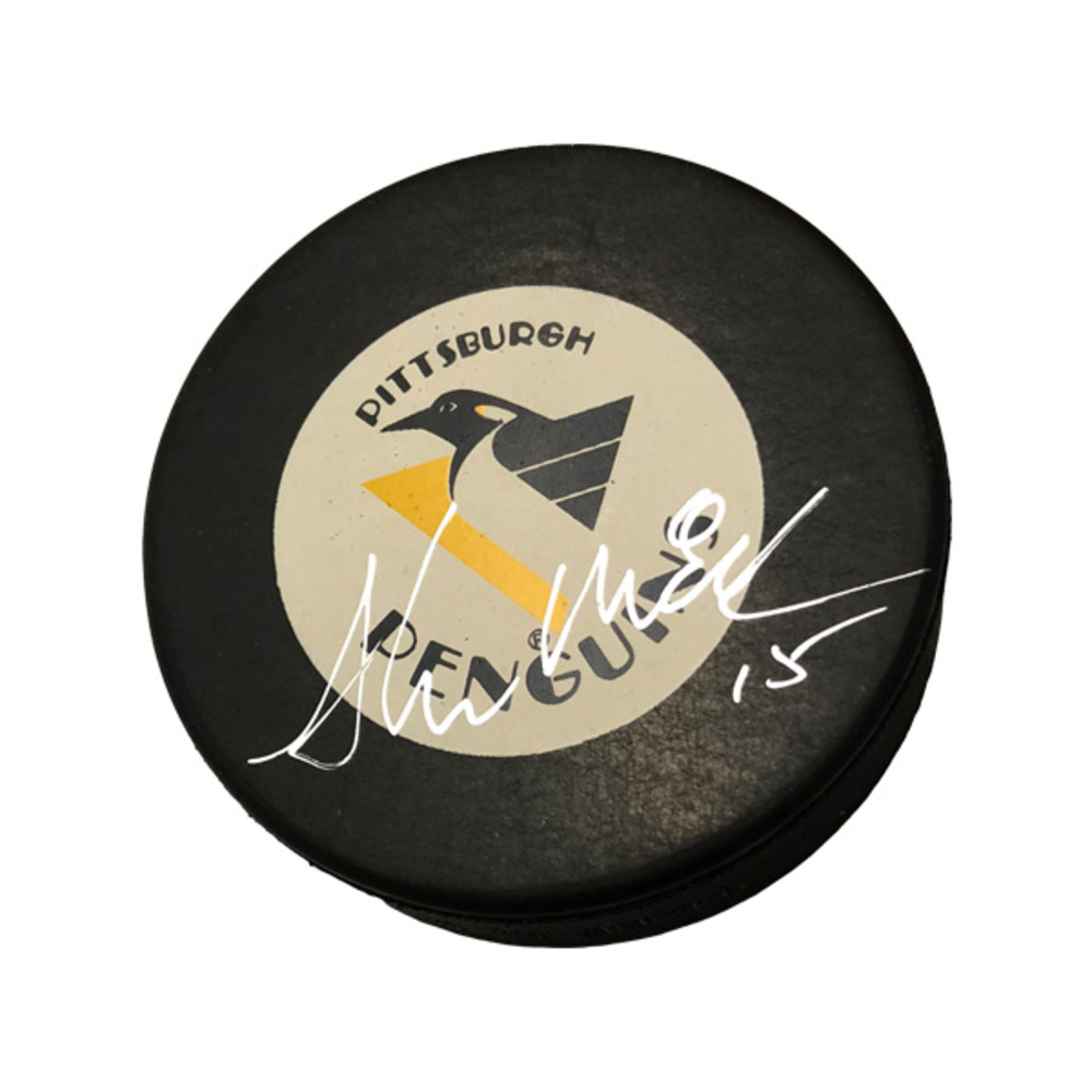 SHAWN MCEACHERN Signed Pittsburgh Penguins Puck