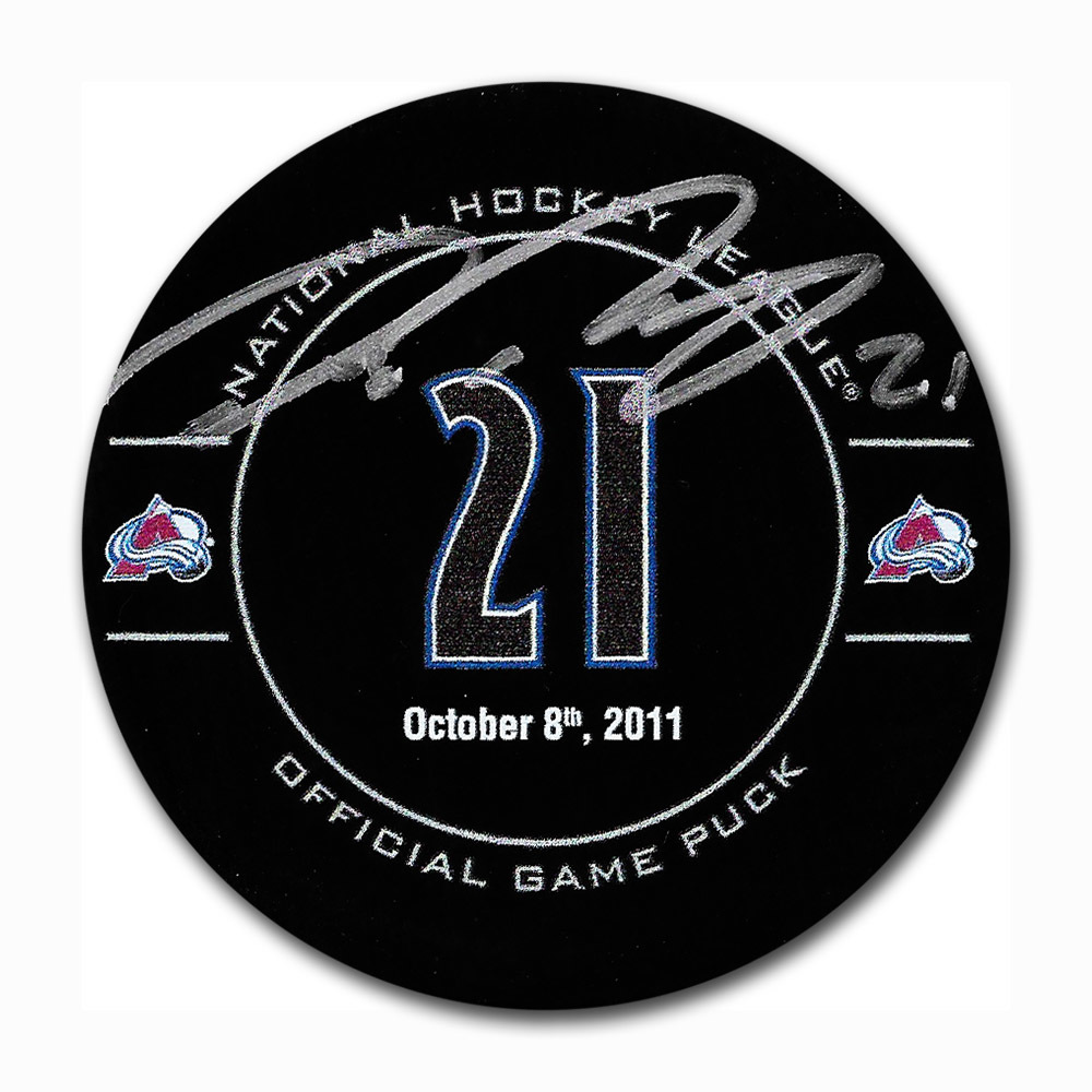 Peter Forsberg Autographed Colorado Avalanche Forsberg Night Official Game Puck