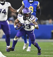 Red Cross - Aaron Jones Signed Game Worn Jersey - Wildcard Game Vikings ...