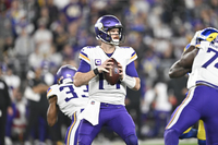 Red Cross - Sam Darnold Signed Game Worn Jersey - Wildcard Game Vikings ...