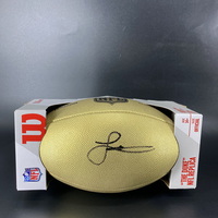 NFL - Colts Laiatu Latu Signed Gold Composite Football