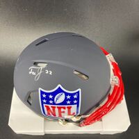 NFL - Jets Tre Jenkins Signed Blue Shield Mini Helmet