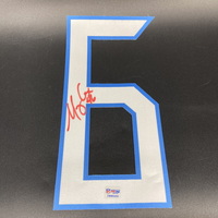 NFL - Titans Morgan Cox Signed Jersey Number