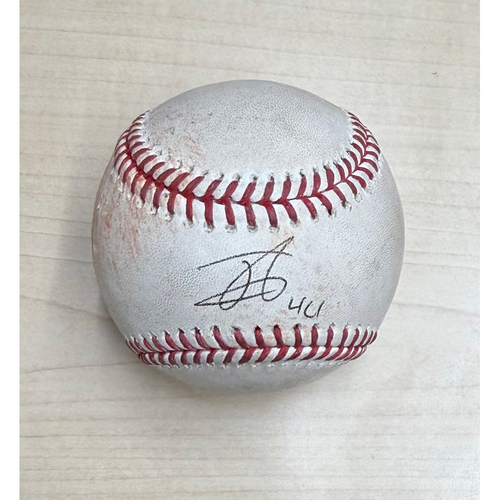 Julio Rodriguez Autographed Game Used Ball - 2022 Rookie of the