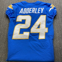 STS - Chargers Nasir Adderley Game Worn Jersey (11/20/22) Size 40