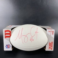 NFL - Titans Morgan Cox Signed White Composite Football