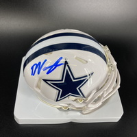 NFL - Cowboys Deuce Vaughn signed alt mini helmet