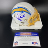 HOF - Chargers Dan Fouts Signed Mini Helmet with HOF 93 Inscription