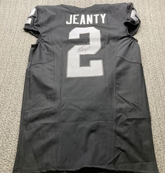 NFL - Raiders Ashton Jeanty Signed Authentic Jersey Size 42