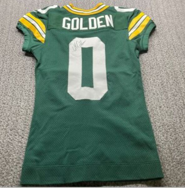 Crucial Catch - Packers Matthew Golden Signed Game Worn Jersey (9/28/202...