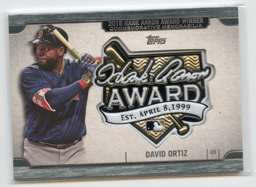 2017 Topps Update Hank Aaron Award Relics #HADO David Ortiz