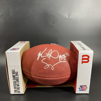 HOF - Patriots Richard Seymour Signed Authentic Football with HOF 22 Ins...