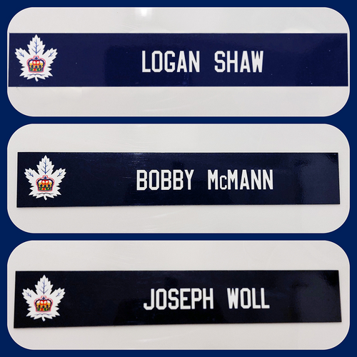 Toronto Marlies Locker Room Nameplates (2023-24 Season)