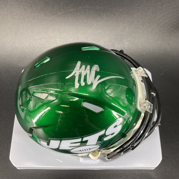 NFL - Jets Malachi Corley Signed Mini Helmet
