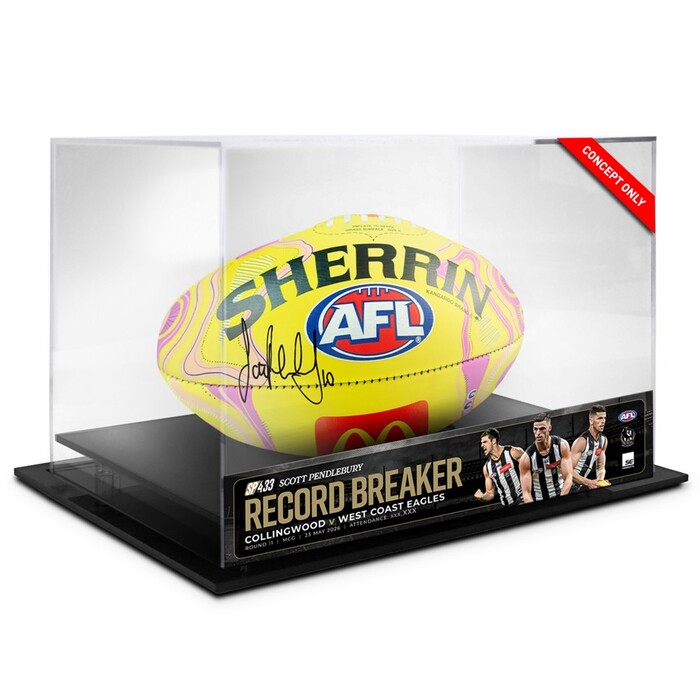 Photo of Scott Pendlebury #10 Collingwood SP433 Match-Used & Signed SDNR Football