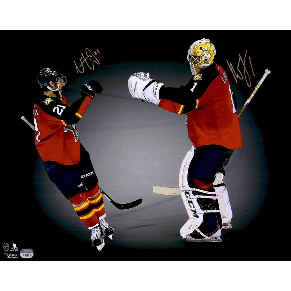 Roberto Luongo and Vincent Trocheck Florida Panthers Autographed 16