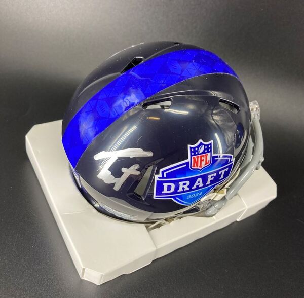 NFL - Broncos Troy Franklin Signed NFL Draft Mini Helmet