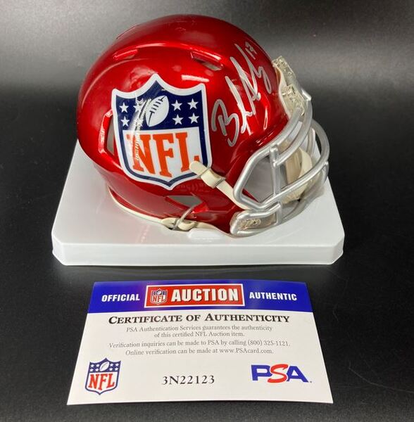 NFL - Cowboys Brandon Aubrey Signed NFL Shield Mini Helmet