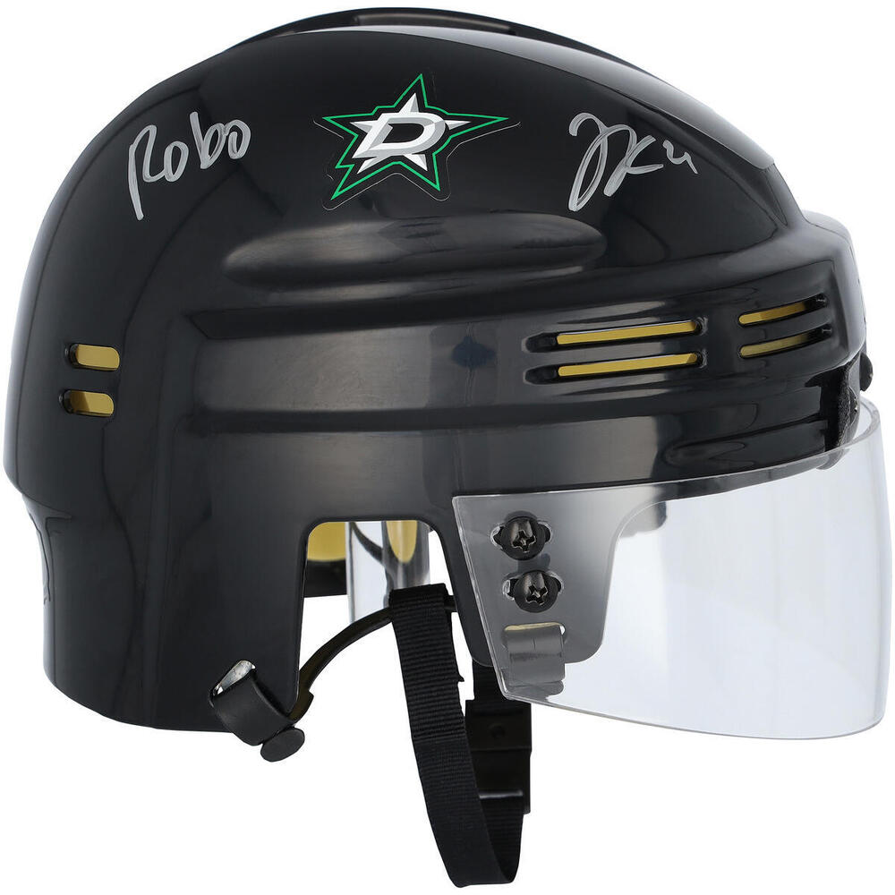 Jason Robertson Dallas Stars Autographed Black Mini Helmet with 