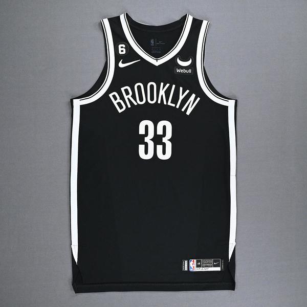 Nic claxton brooklyn nets kia nba tip off 2022 game worn icon