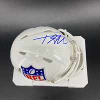 NFL - Seahawks Tyreke Smith Signed NFL Shield Mini Helmet
