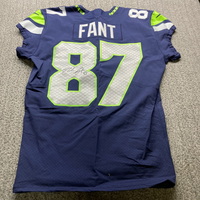 Crucial Catch - Seahawks Noah Fant Signed Game Issued Jersey 2023 Season...