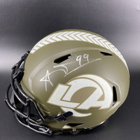 PCC - Rams Aaron Donald Signed Authentic STS Helmet