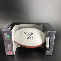 Jets - Elijah Moore Signed Mini Football With Jets Logo