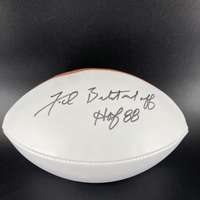 HOF - Raiders Fred Biletnikoff Signed Panel Ball With HOF 88 Inscription