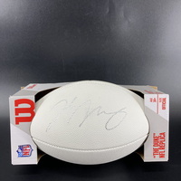 NFL - 49ers Jake Moody Signed White Composite Football