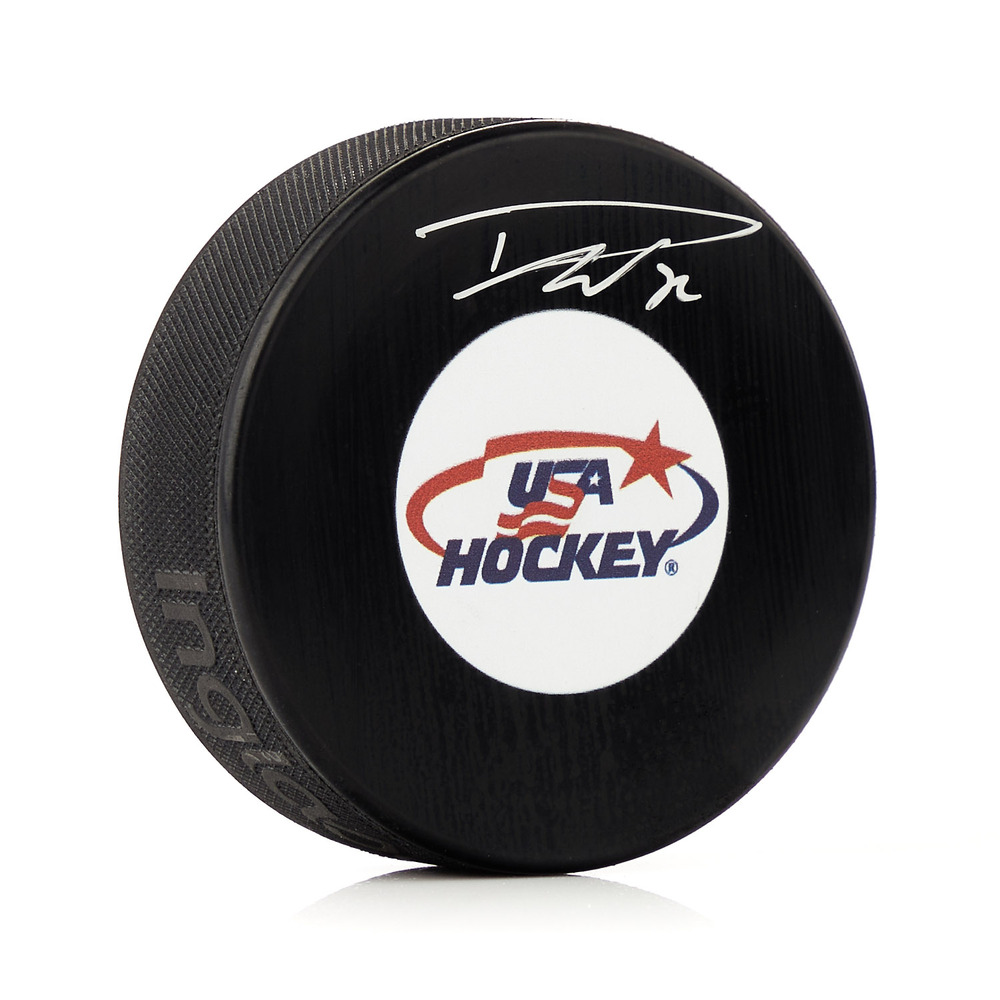 Dustin Wolf Signed Team USA Hockey Puck