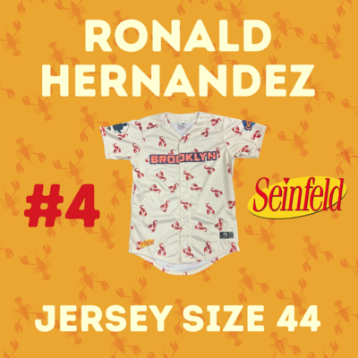 #4 Ronald Hernandez Game Used Seinfeld Jersey (Size 44)