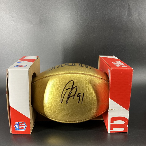 NFL - Jaguars Arik Armstead Signed Gold Honors Football
