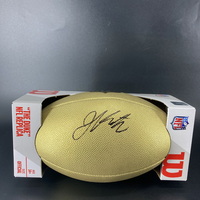NFL - Rams Joshua Karty Signed Gold Composite Football