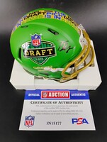 NFL - Cowboys Tyler Booker Signed NFL Draft Mini Helmet