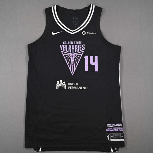Image of Fágbénlé, Temi - Golden State Valkyries - Black Explorer Edition Jersey - Worn 2 Games - 8/9/25 & 8/17/25 - 2025 WNBA Season