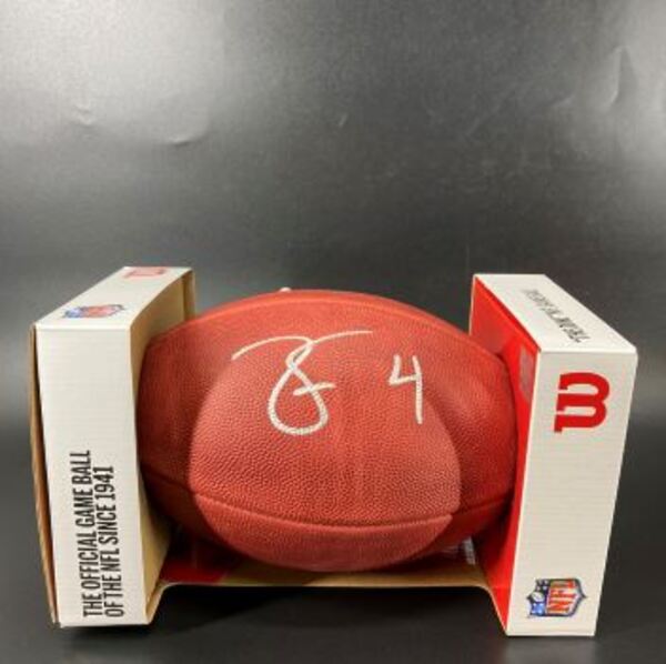 NFL - Ravens Zay Flowers signed authentic football
