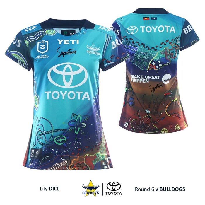 Photo of Lily Dick #16 North Queensland Cowboys 2026 Indigenous Jersey