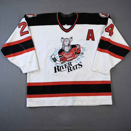 Image of Elias, Patrik<br>White w/A<br>Albany River Rats<br>1995-96<br>#24