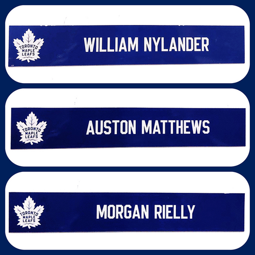 Toronto Maple Leafs Locker Room Nameplates (2023-24 Season)