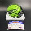 NFL - Seahawks Jalen Milroe Signed Rave Mini Helmet